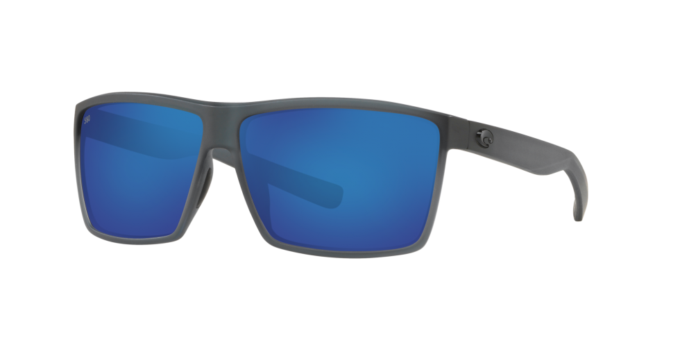 Costa Rincon mens sunglasses in Matte Smoke with gray lenses and blue mirror coating