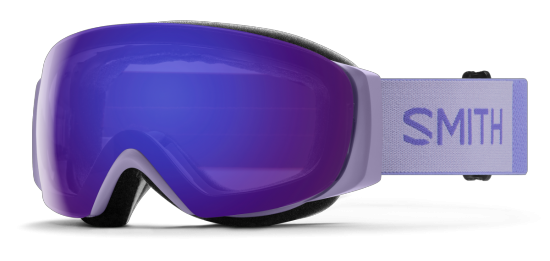 SMITH I/O MAG S ski goggles in Lilac with ChromaPop Everyday Violet Mirror + ChromaPop™ Storm Rose Flash Lenses