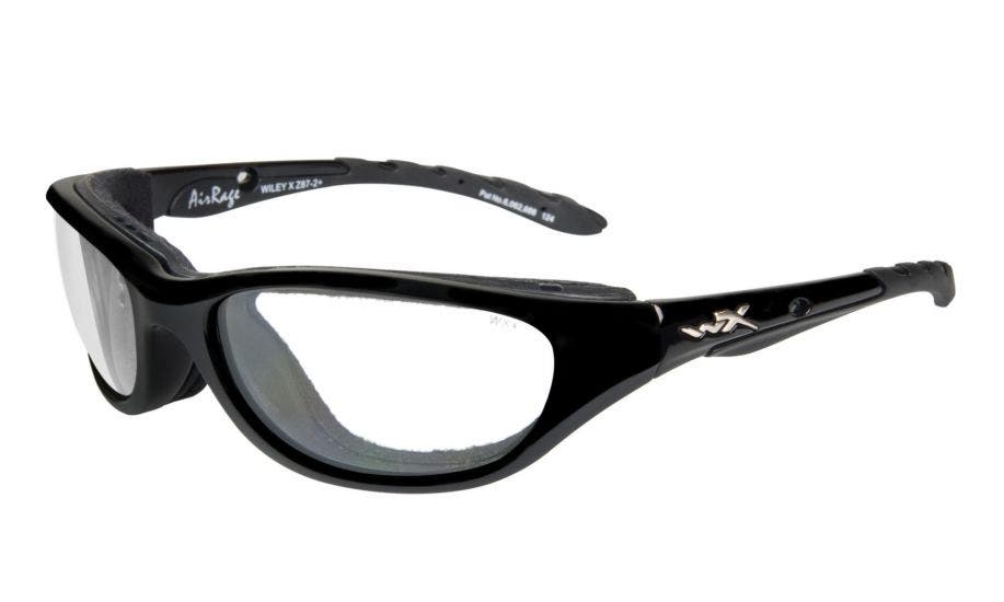 Wiley X Airrage in Gloss Black with Clear lenses 