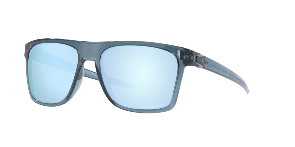 Oakley Leffingwell in Crystal Black frame with Prizm Deep Water Polarized lenses