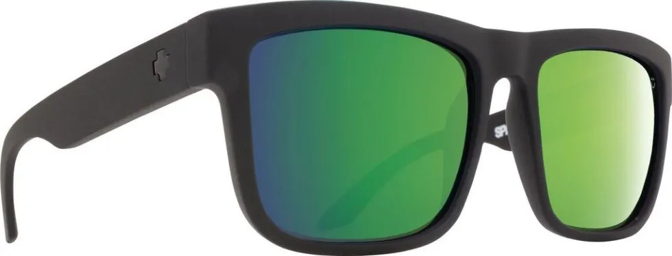 SPY Discord in Matte Black with Happy Bronze Polarized with Green Spectra Mirror