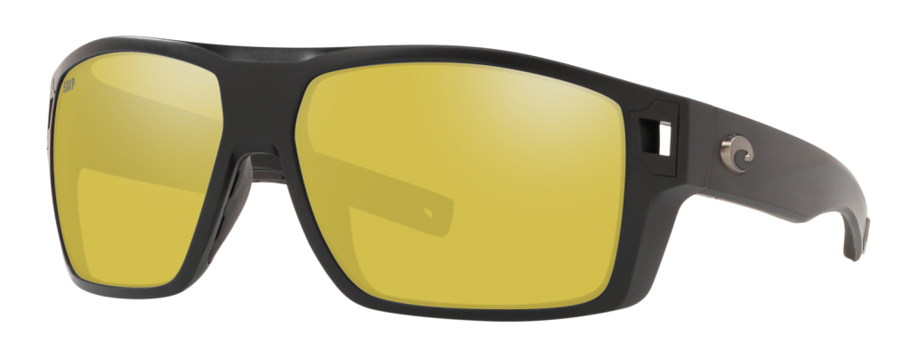Costa Diego sunglasses with sunrise silver mirror lenses.