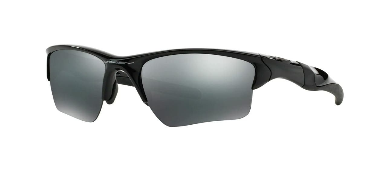 Oakley Half Jacket 2.0 XL in Polished Black with Black Iridium Lenses