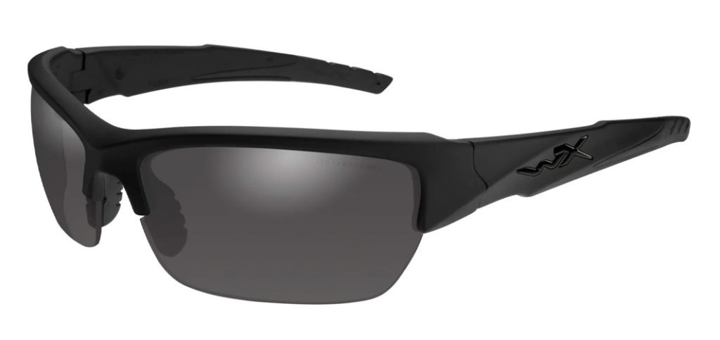 Wiley X Valor in Black Ops Matte Black with Polarized Smoke Grey Lenses