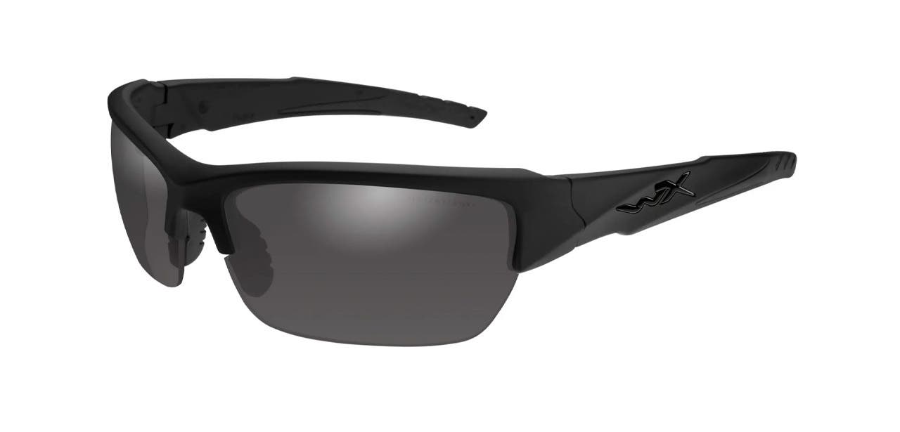 Wiley X Valor in Black Ops Matte Black with Polarized Smoke Grey Lenses