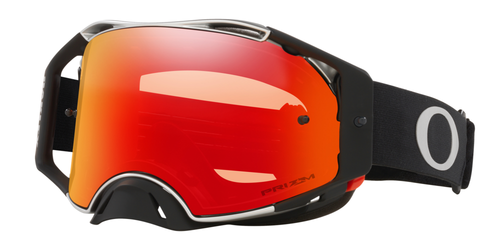 Oakley PRIZM Airbrake Motocross Goggle in Tuff Blocks Black Gunmetal with PRIZM MX Torch Lens
