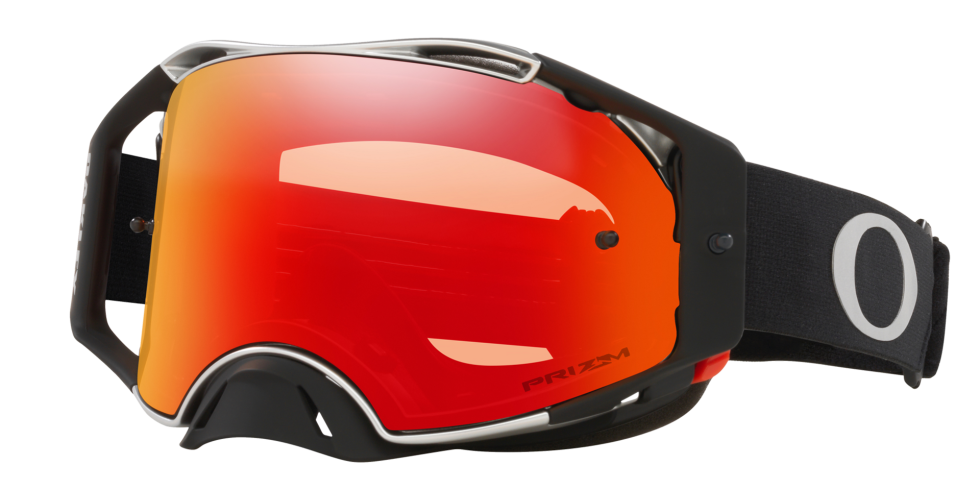 Oakley PRIZM Airbrake Motocross Goggle in Tuff Blocks Black Gunmetal with PRIZM MX Torch Lens