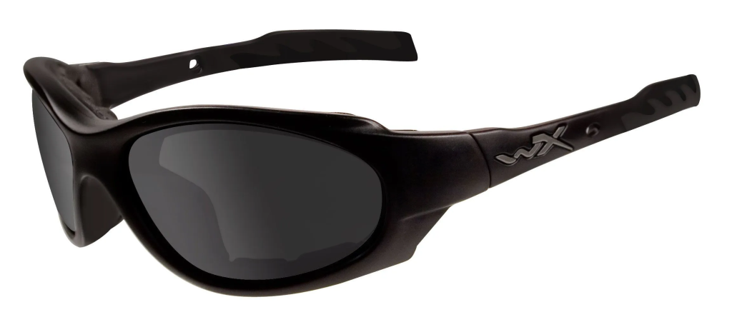 Wiley X military sunglasses featuring the XL-1 in matte black with grey lenses.