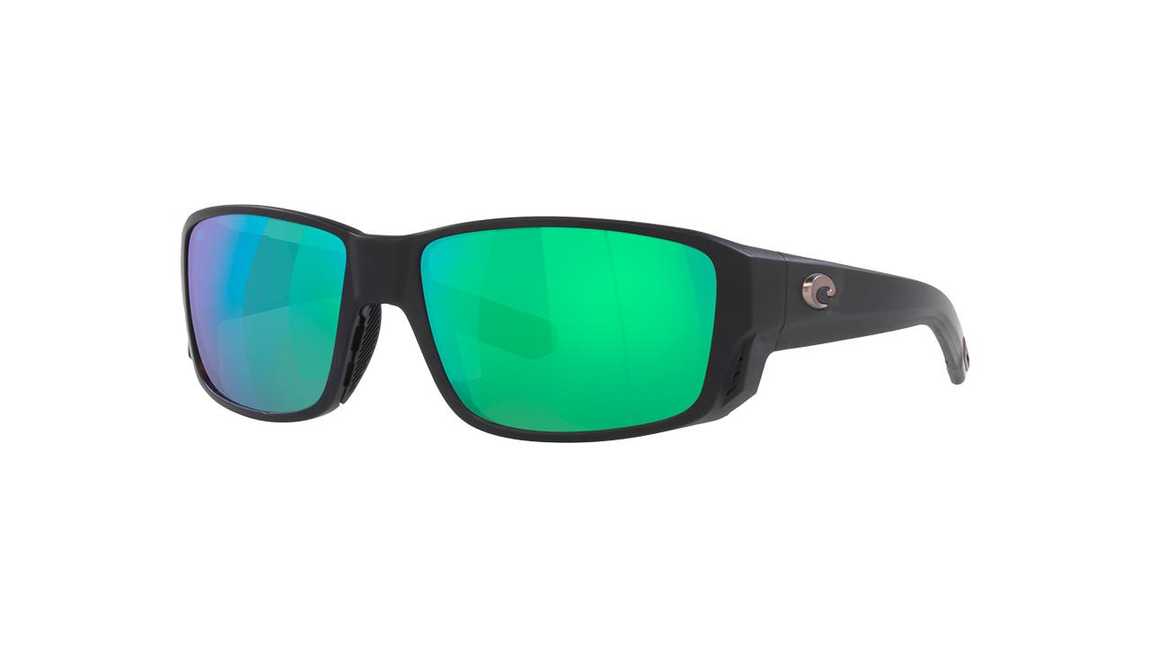 Costa Tuna Alley PRO in Black Matte with Green Mirror Costa 580 Lenses.