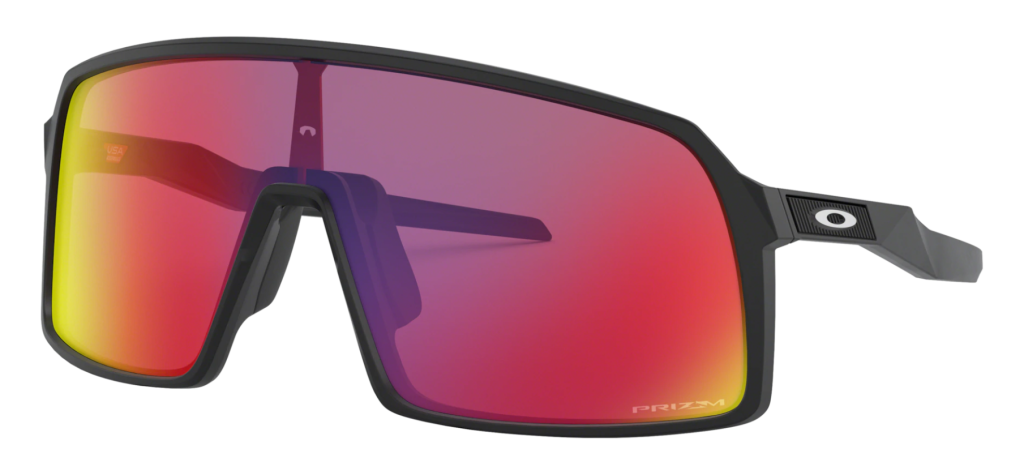 Oakley Sutro MTB sunglasses in black with PRIZM road lenses.