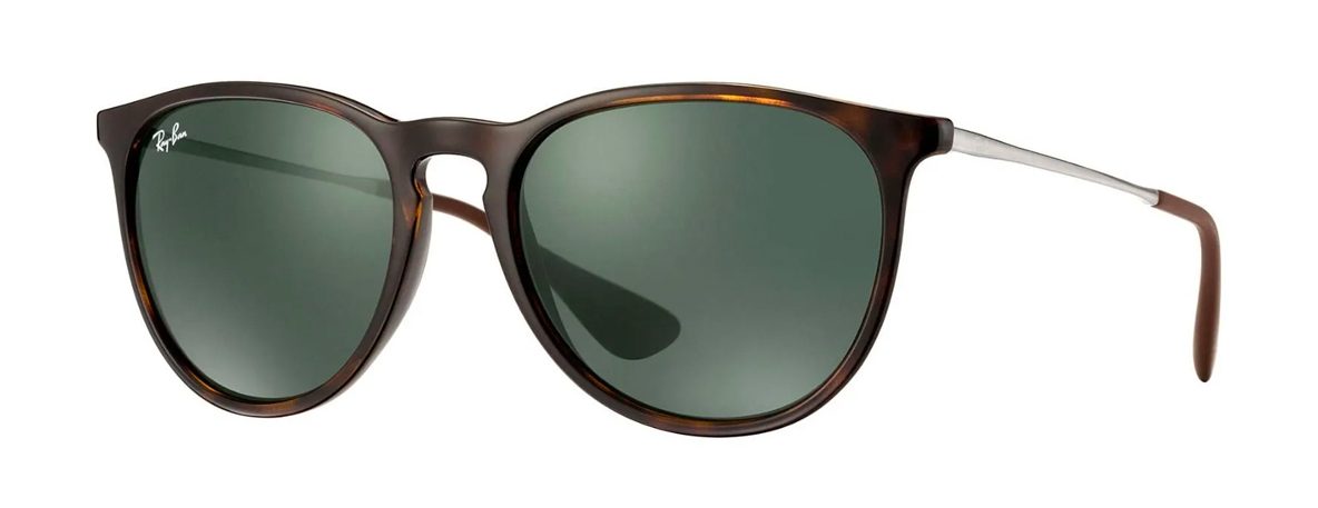 Ray-Ban RB4171 Erika in Light Havana with Green Lenses