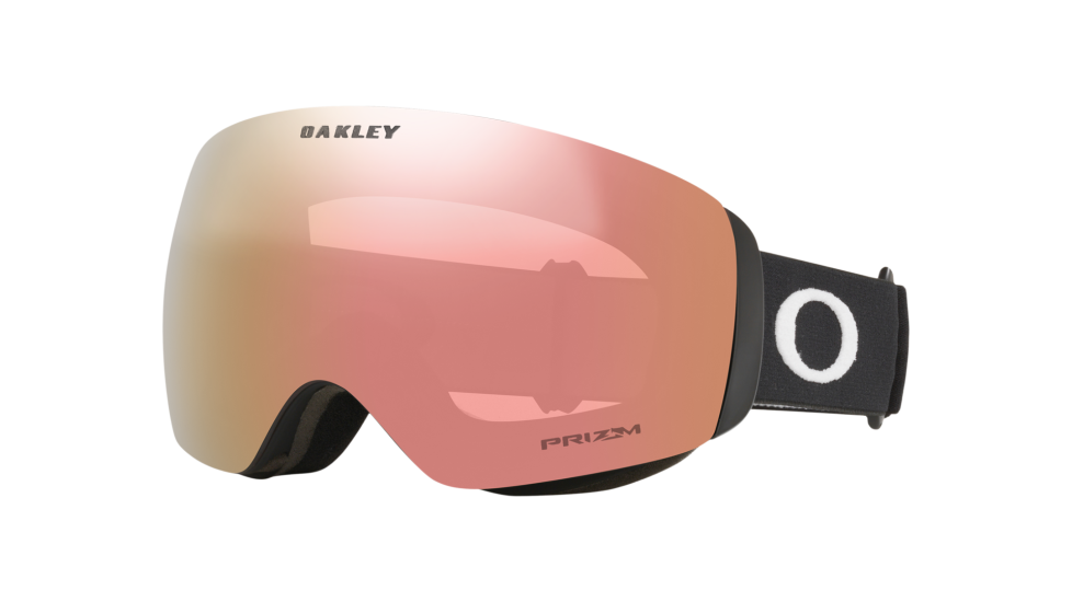 Best Oakley® ski and snowboard goggles Oakley Flight Deck M Ski Goggle in Matte Black with PRIZM Rose Gold Lens