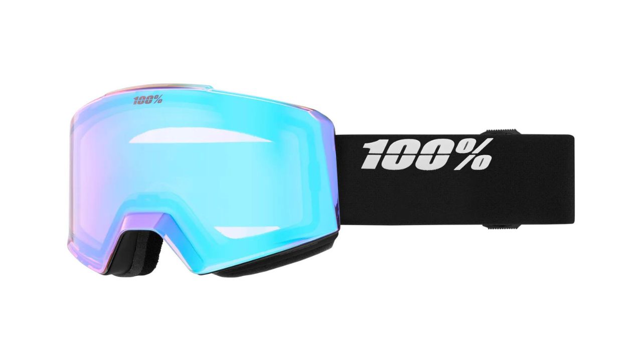 100% Norg Snow Goggle in Essential Black with HiPER® Turquoise Mirror