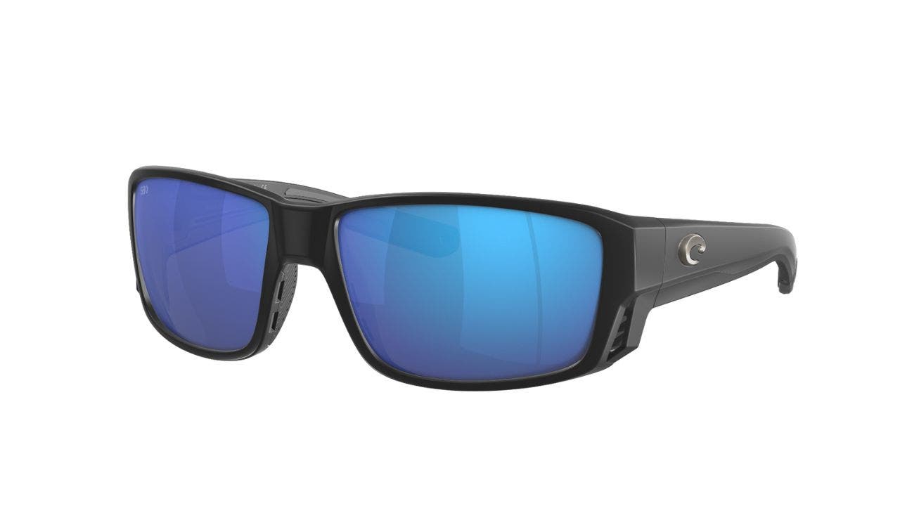 Costa Tuna Alley PRO in Matte Black with Blue Mirror 580G Lenses